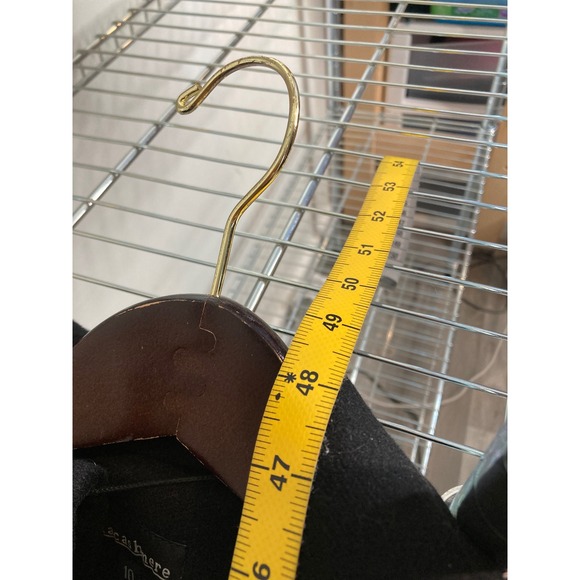 Sofia Cashmere Womens Black Wool Cashmere Blend Belted Trench Coat Size 10 - Picture 3 of 14